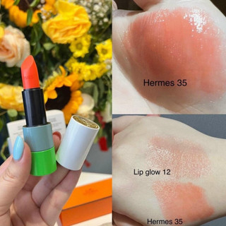 Son Hermes Rouge Shiny Lipstick Limited Edition màu 035 Orange Capucine
