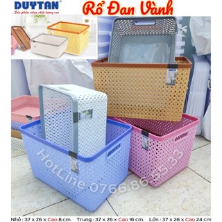🚀tba shop🚀 rổ đan vành nhựa duy tân , giỏ nhựa vành kiểu hiện đại