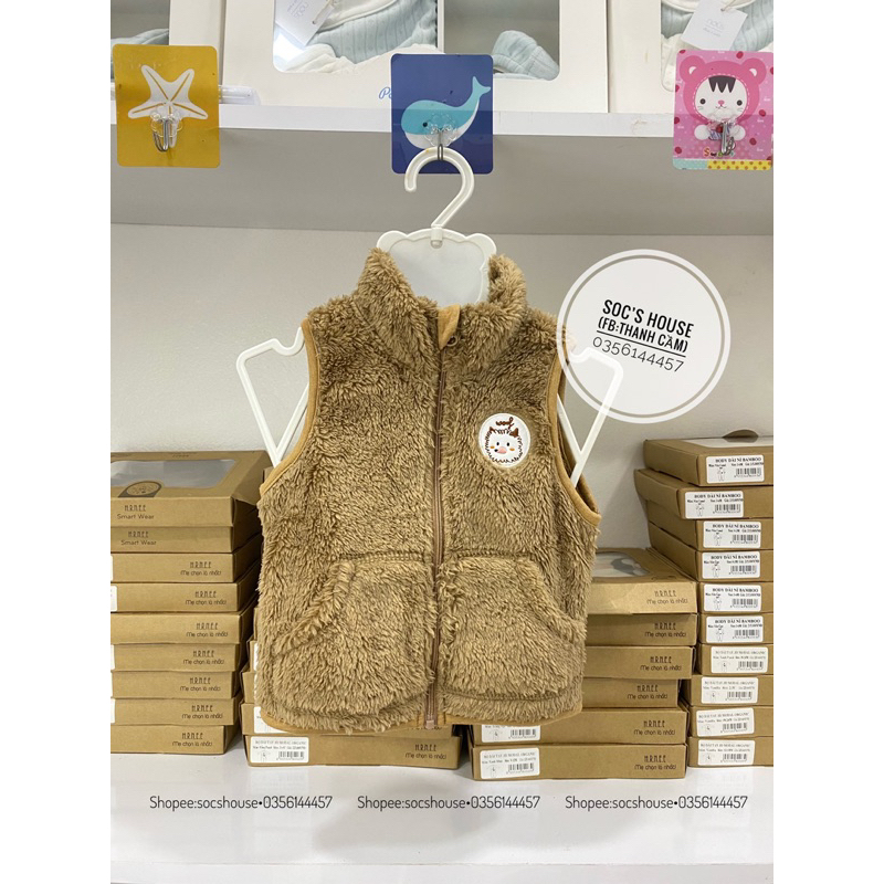 Áo khoác/Gile lông cừu cho bé từ 9m-3y