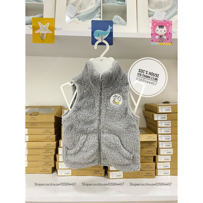 Áo khoác/Gile lông cừu cho bé từ 9m-3y