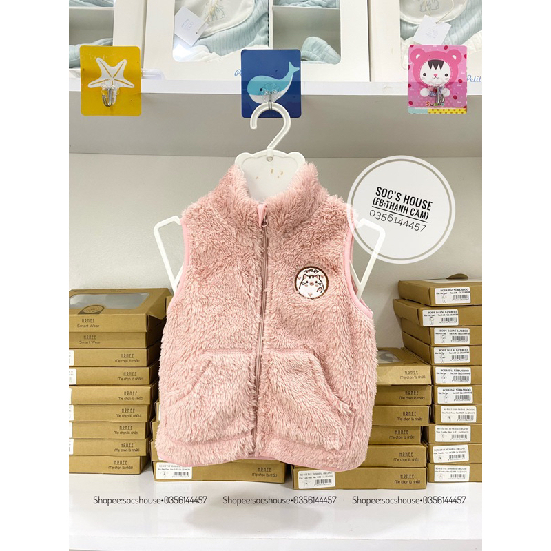 Áo khoác/Gile lông cừu cho bé từ 9m-3y