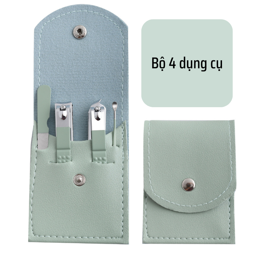 Bấm Móng Tay Cao Cấp, Bộ Bấm Móng Tay 16 Món Cắt, Bấm Dũa Có Hộp Đựng Làm Nail Tại Nhà Tiện Lợi