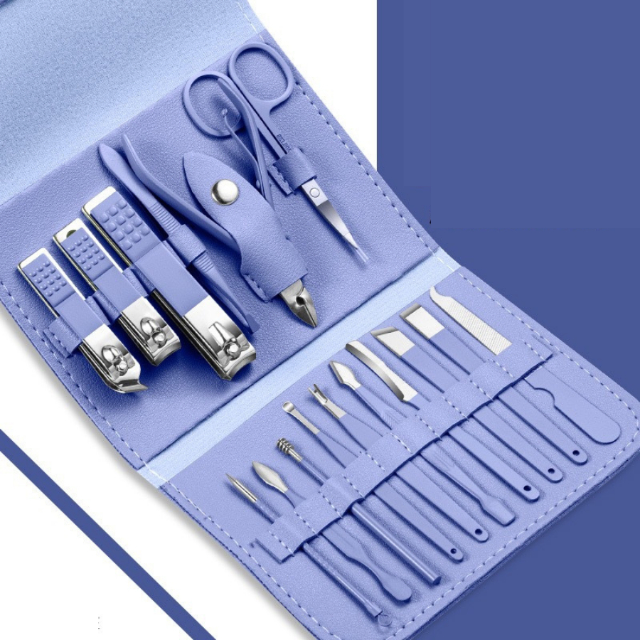 Bấm Móng Tay Cao Cấp, Bộ Bấm Móng Tay 16 Món Cắt, Bấm Dũa Có Hộp Đựng Làm Nail Tại Nhà Tiện Lợi