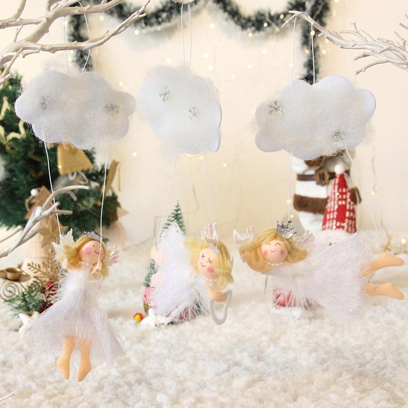 Phụ Kiện Treo Thiên Thần Bay VB08 Phụ Kiện Decor Trang Trí Noel Giáng Sinh