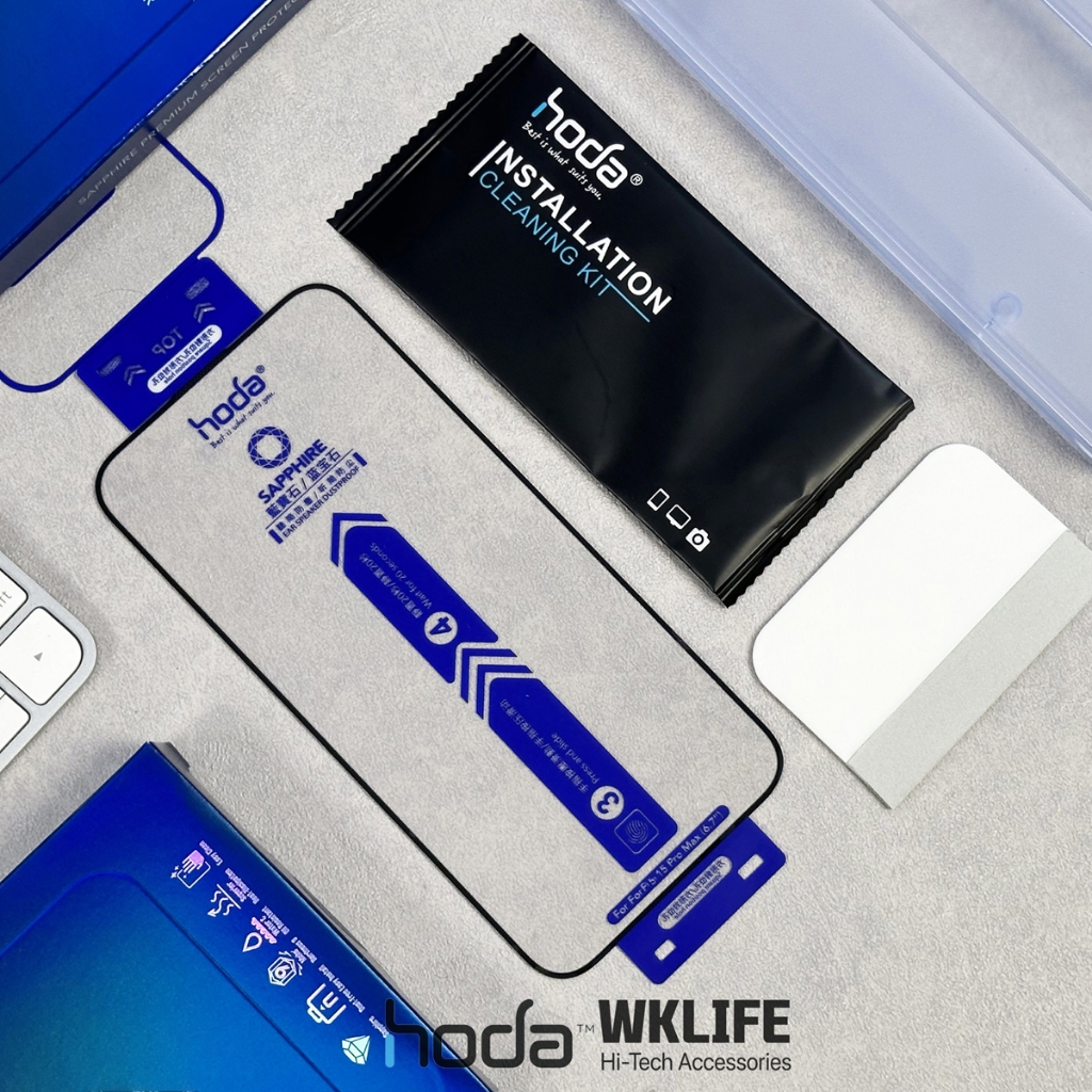 Cường Lực 15 Pro Max Siêu Cứng HODA Sapphire Siêu Mỏng