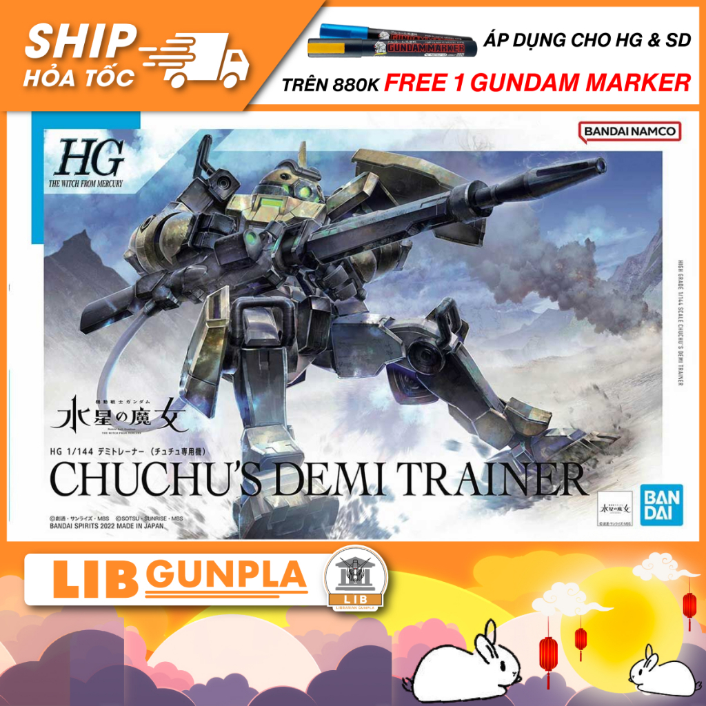 Mô hình lắp ráp Bandai Gundam HG WFM ChuChu Demi Trainer