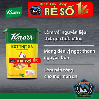 Bột thịt gà Knorr hủ 1Kg - Hàng 100% Chính Hãng Cty Knorr  Việt Nam