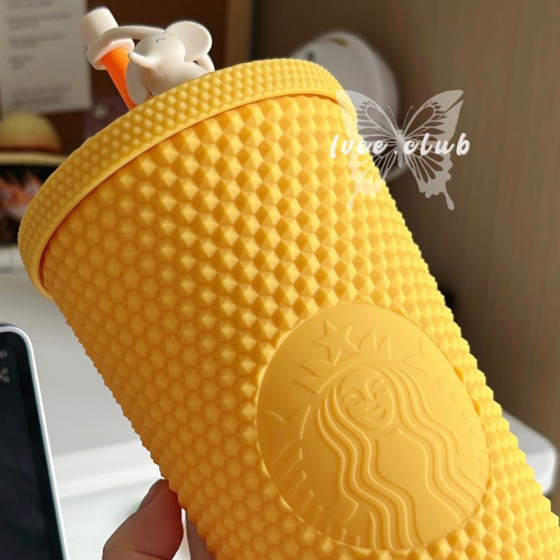 Ly Starbucks Bling Yellow With Elephant 710mL