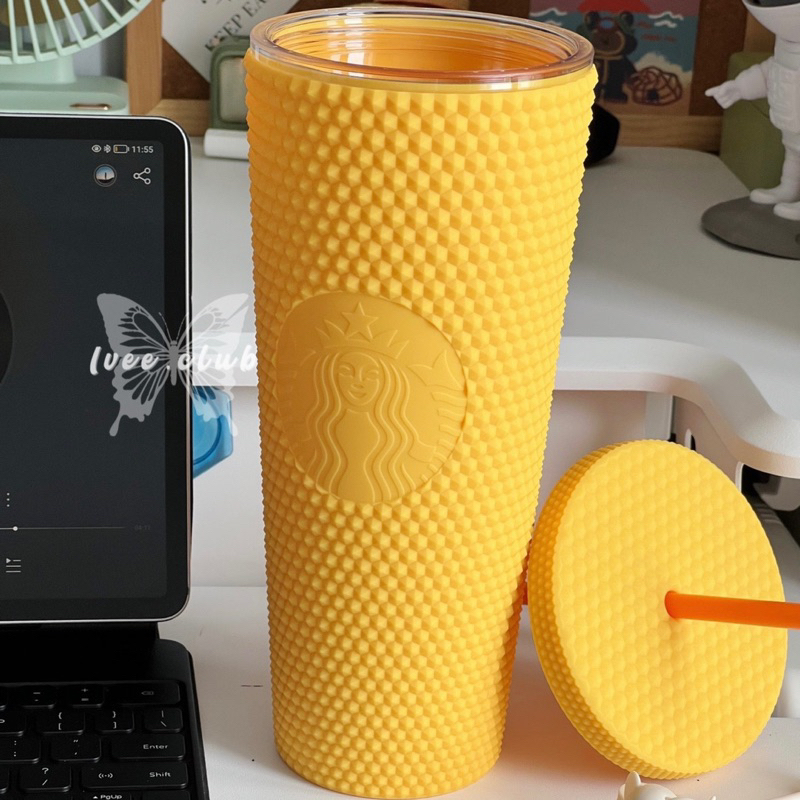 Ly Starbucks Bling Yellow With Elephant 710mL