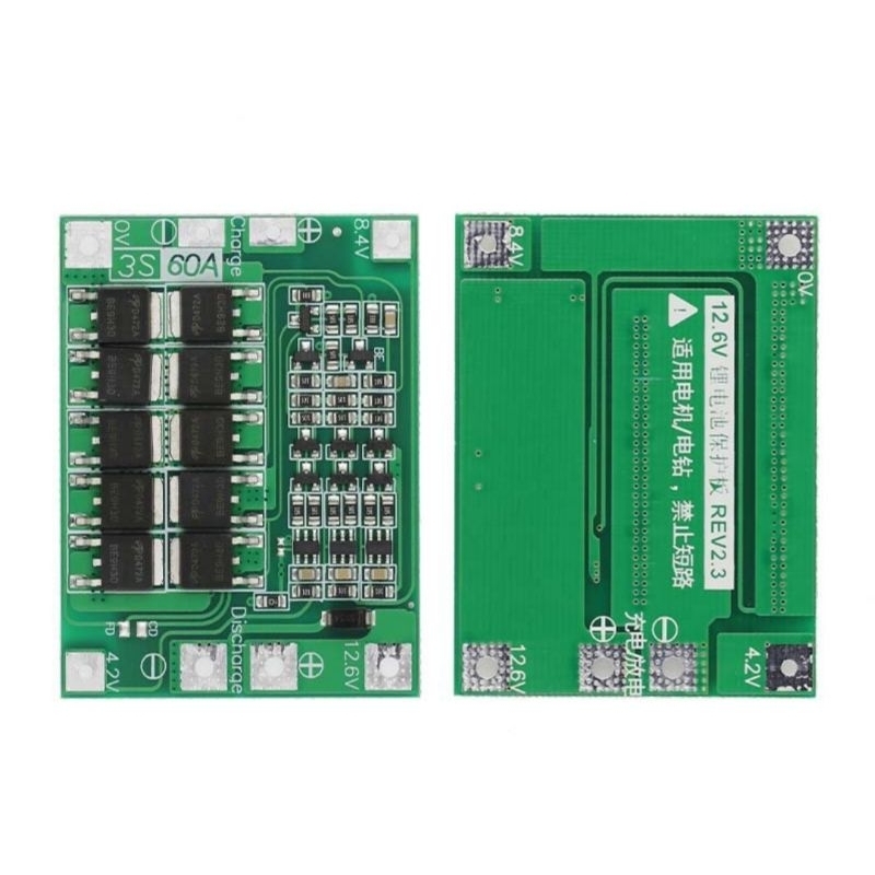 Mạch 3s 60A  Auto sạc và bảo vệ pin 18650 Li-ion  3.7V
