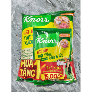 Hạt nêm knorr gói 900g tặng thêm 1 gói hạt nêm 150g trị giá 15k