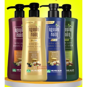 Dầu Gội Nguyên Xuân 600ml 350ml Gói Dầu Xả - Dầu Gội Dược Liệu Nguyên Xuân Xanh Vàng Gội Đầu Tóc Dầu Bết Sạch Gàu JAPAR