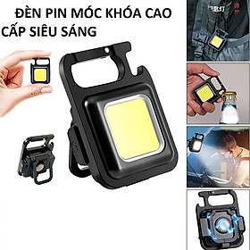 Móc Chìa Khoá Đèn Pin Đèn Led COB Mini Nam Châm Đa Năng Bỏ Túi Tiện Dụng Mang Theo Du Lịch Dã Ngoại.