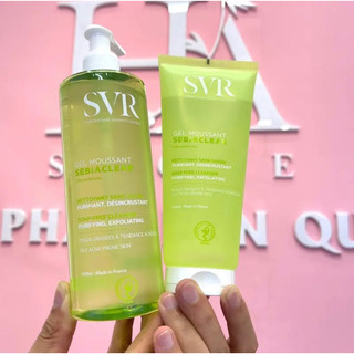 Sữa rửa mặt svr gel moussant cho da dầu, da mụn, da nhạy cảm, xanh dương, xanh lá
