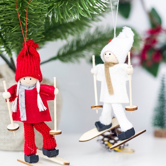 Phụ Kiện Treo Bé Trượt Tuyết VB21 Phụ Kiện Decor Trang Trí Noel Giáng Sinh