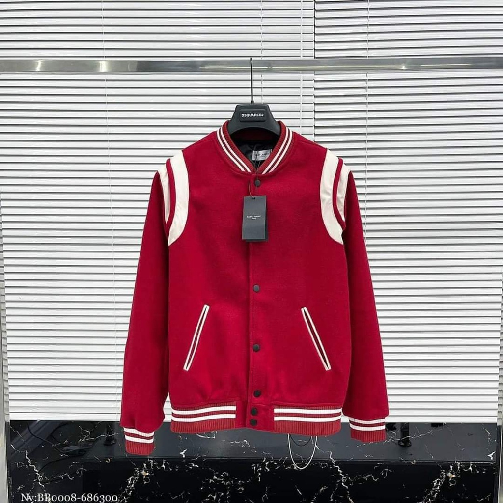Áo Khoác varsity Xanh áo bomber Teddy SLP nam nữ - Áo bomber Sơn Tùng MTP 4 màu nổi bật