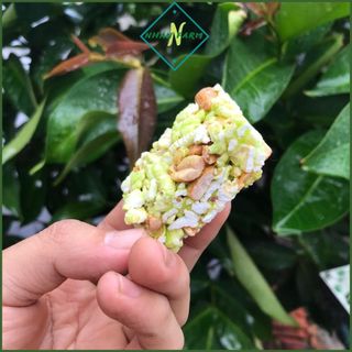 Cốm nếp dứa đậu phộng-túi 500gr