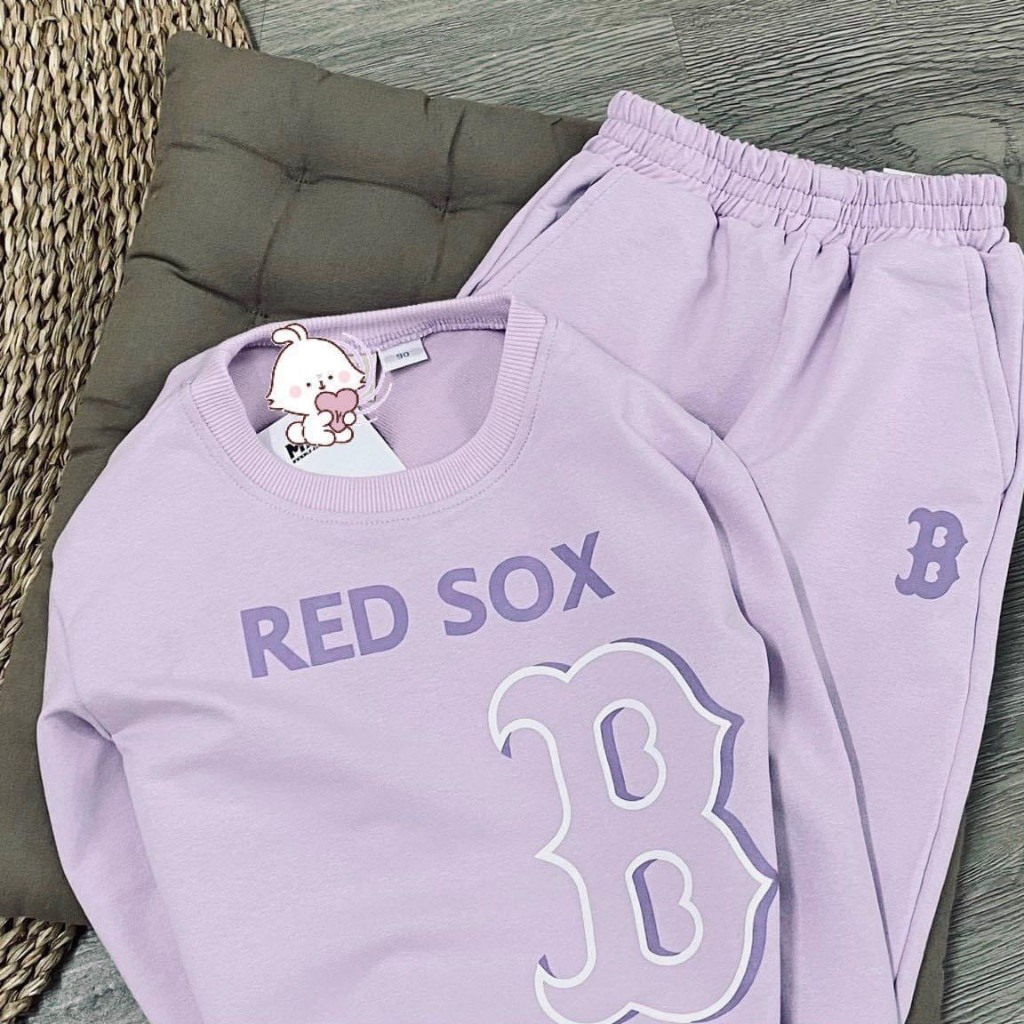 BỘ NỈ MLB TÍM CHO BÉ