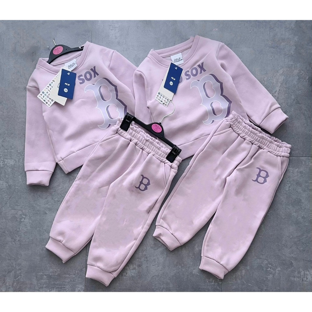 BỘ NỈ MLB TÍM CHO BÉ