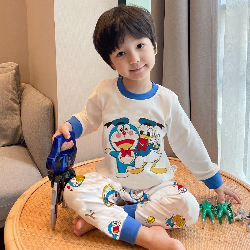 Bộ nỉ thu đông bé gái chất cotton mềm mịn, bộ nỉ bé gái chuẩn hàng QCCC cho bé 8-18kg SAM BABY