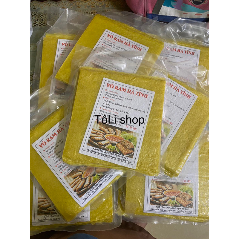 Vỏ ram hà tĩnh tệp 80-100 lá hút chân không , Nem rán, ram cuốn nem Nha Trang