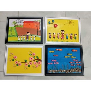 Khung Tranh đá  Sỏi a3,a4