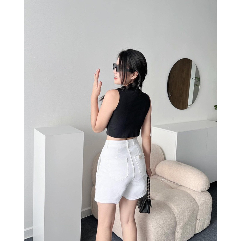 Quần short chiết ly túi mổ bên hông ZR