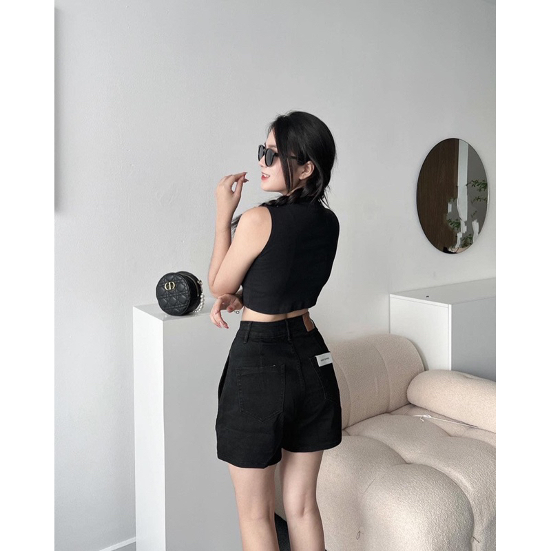 Quần short chiết ly túi mổ bên hông ZR