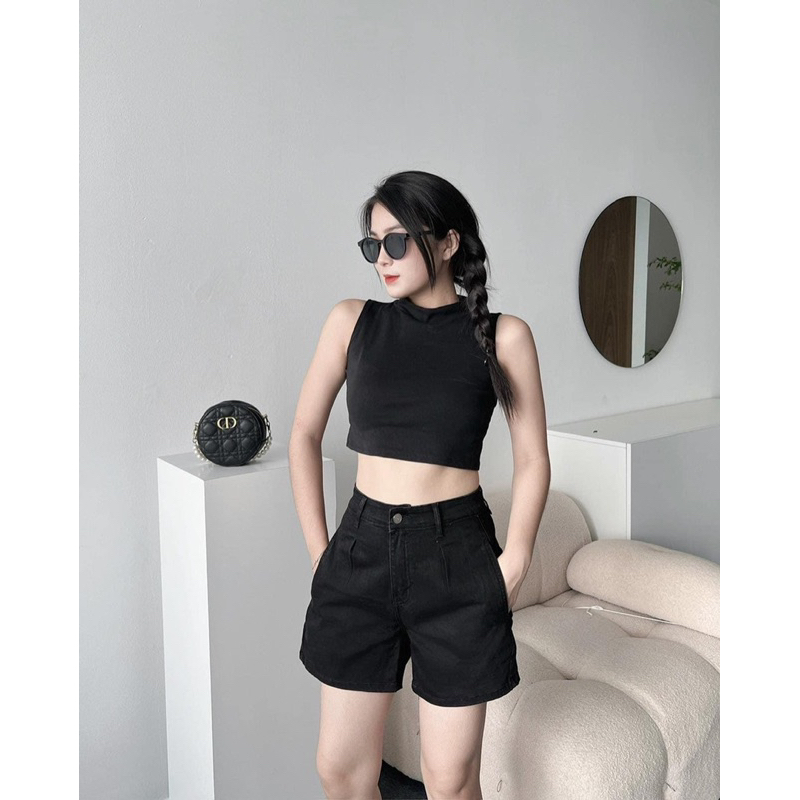 Quần short chiết ly túi mổ bên hông ZR