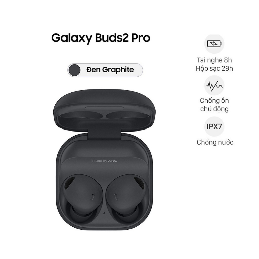 Tai nghe bluetooth Galaxy Buds 2 Pro công nghệ mới không dây chống thấm nước âm thanh tuyệt vời LC DESIGN