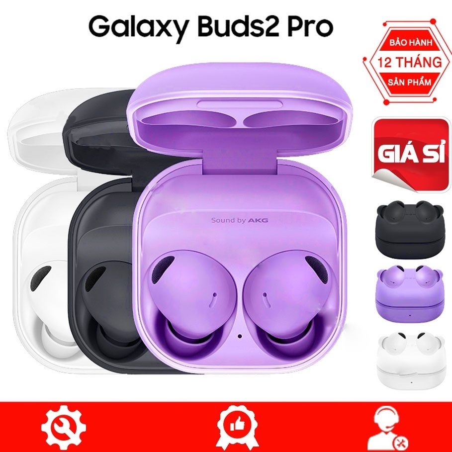 Tai nghe bluetooth Galaxy Buds 2 Pro công nghệ mới không dây chống thấm nước âm thanh tuyệt vời LC DESIGN