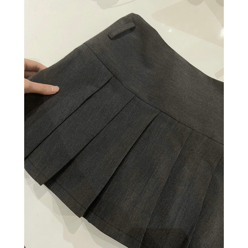 Grey Skirt chân váy xếp ly thiết kế Phoebe