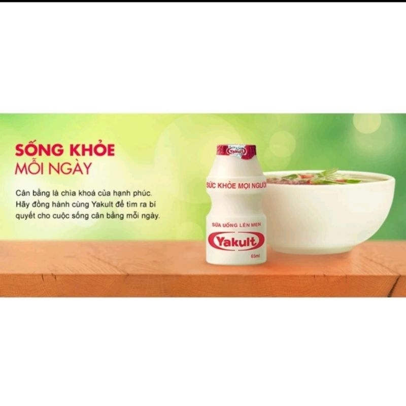Lốc sữa uống lên men Yakult 1 lốc 5 chai