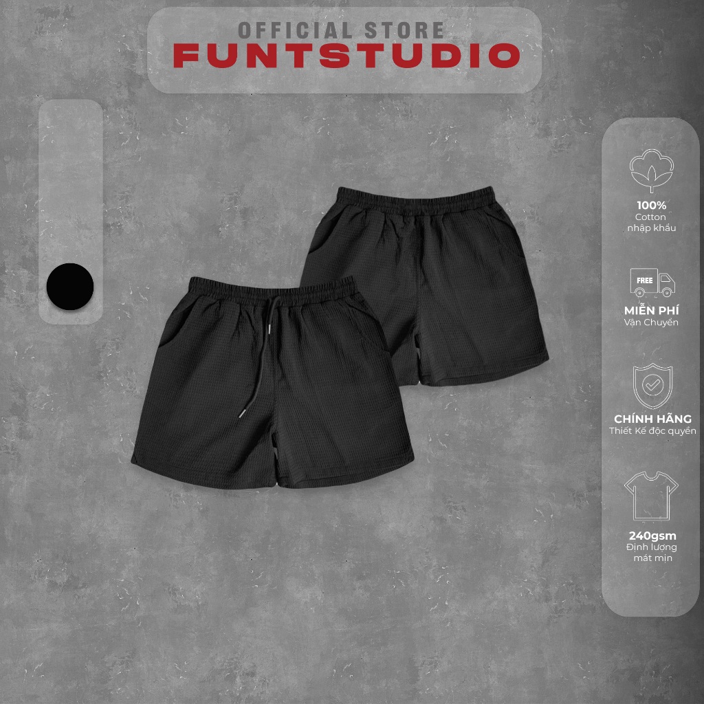 Quần Short Funt Basic Đen