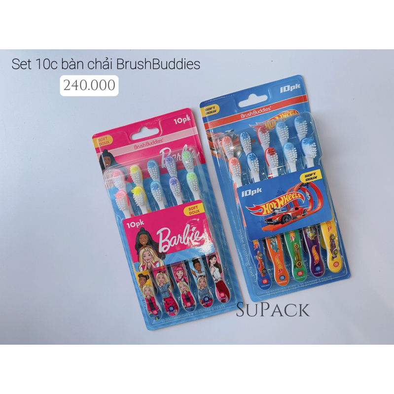 Set 10 bàn chải Brushbuddies
