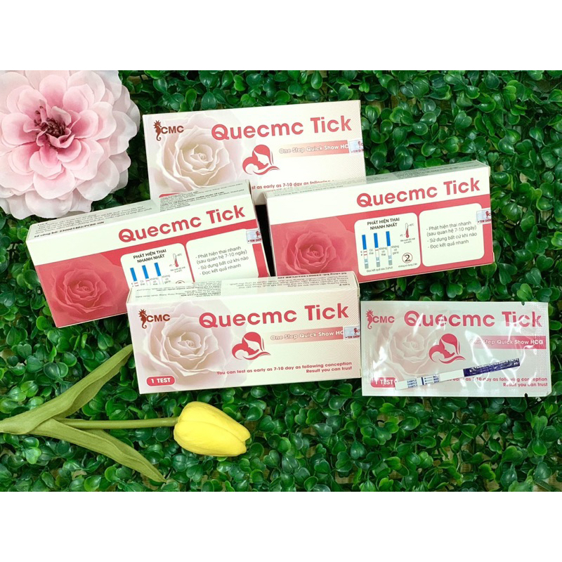 Que thử thai QUECMC TICK - Phát hiện thai sớm, nhanh chóng, chính xác.