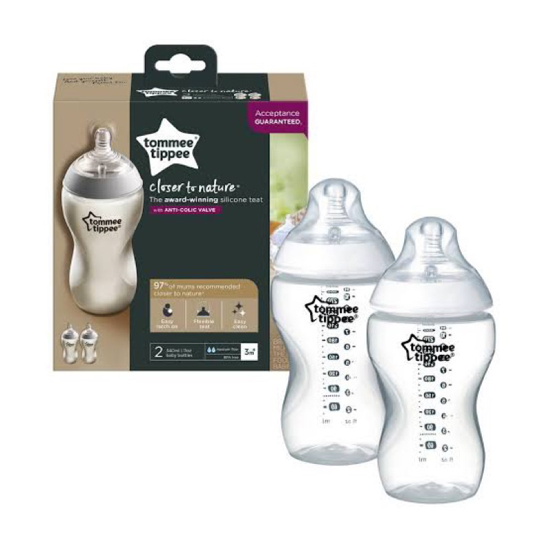 Set 2 bình TOMMEE TIPPEE 340ml nguyên hộp