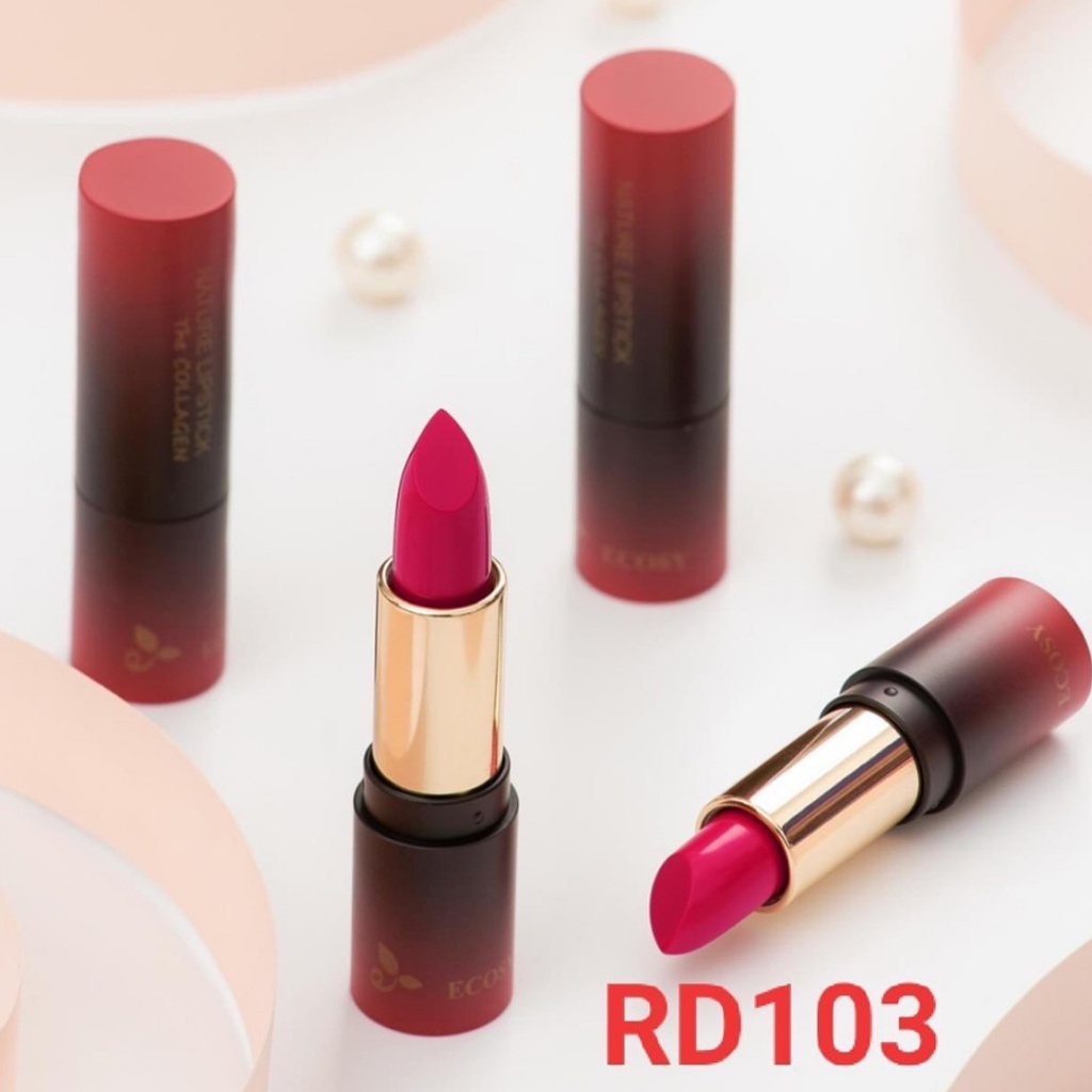 Son lì Collagen bền màu, son lâu trôi, son không chì giúp môi mềm mịn mượt Hàn Quốc Nature Lipstick The Collagen
