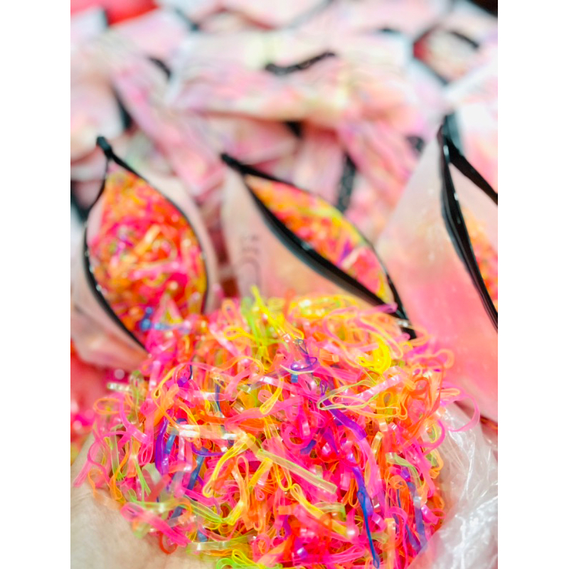 Túi 1000 dây thun mini siêu dai cột tóc cho bé