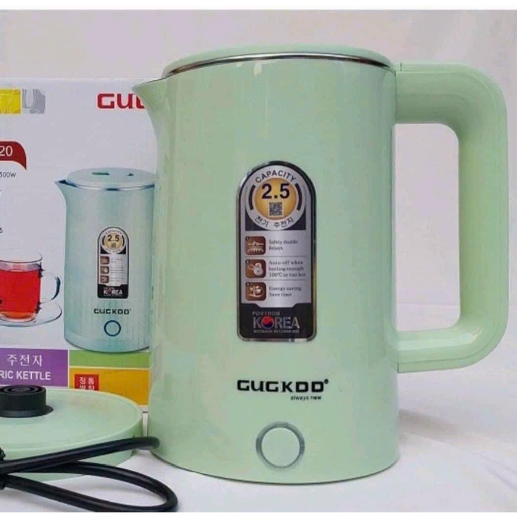 Ấm siêu tốc - Ấm đun nước cooku dung tích 2,5L công suất 1500W - Hàng chính hãng