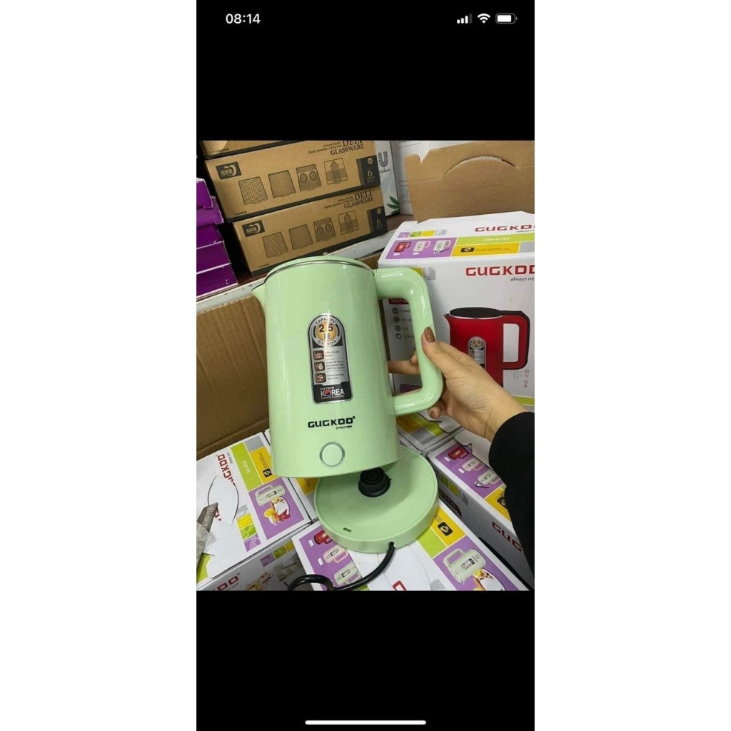 Ấm siêu tốc - Ấm đun nước cooku dung tích 2,5L công suất 1500W - Hàng chính hãng