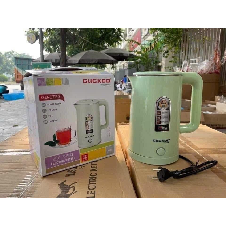 Ấm siêu tốc - Ấm đun nước cooku dung tích 2,5L công suất 1500W - Hàng chính hãng