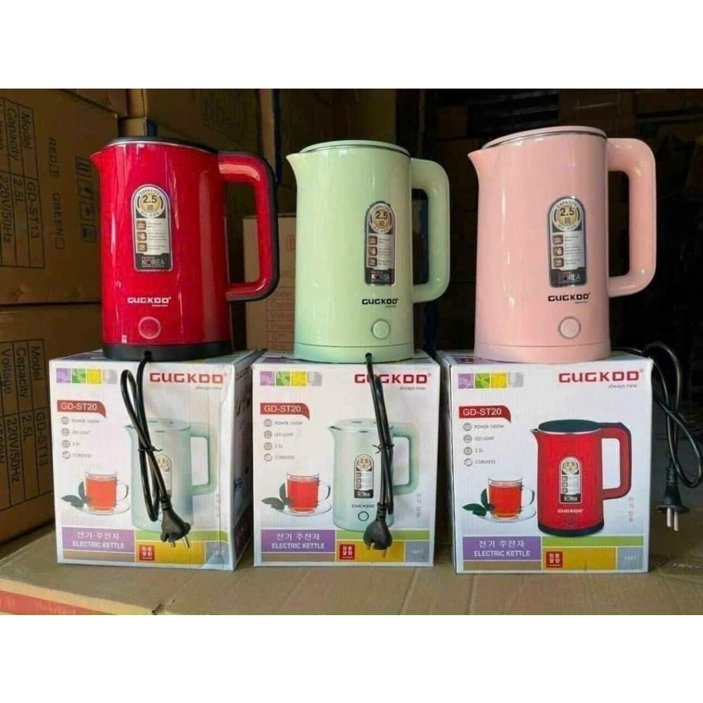 Ấm siêu tốc - Ấm đun nước cooku dung tích 2,5L công suất 1500W - Hàng chính hãng