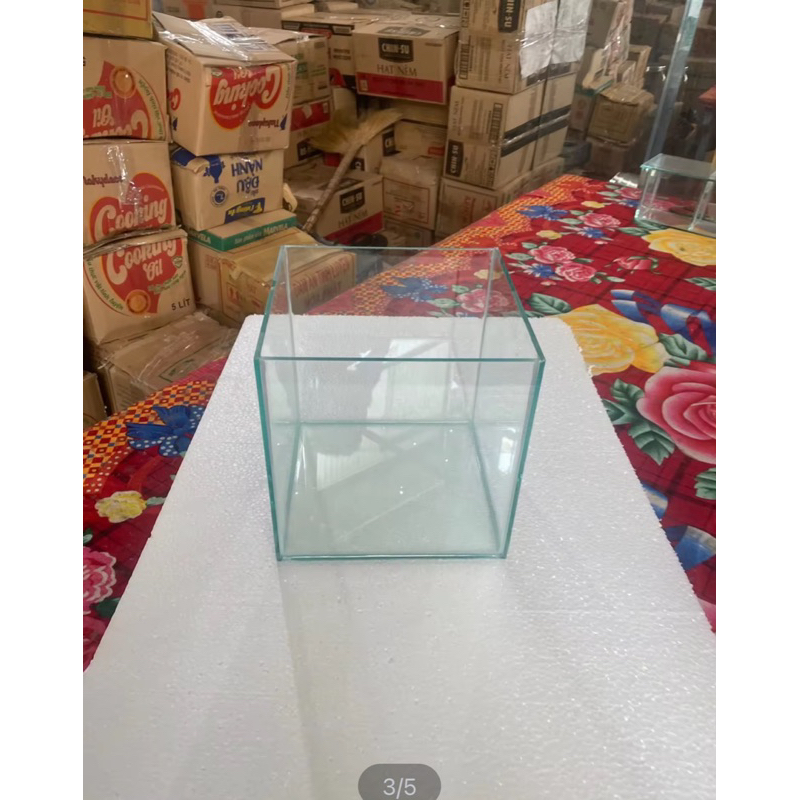 Bể cá mini 15x15x16 kinh 5li