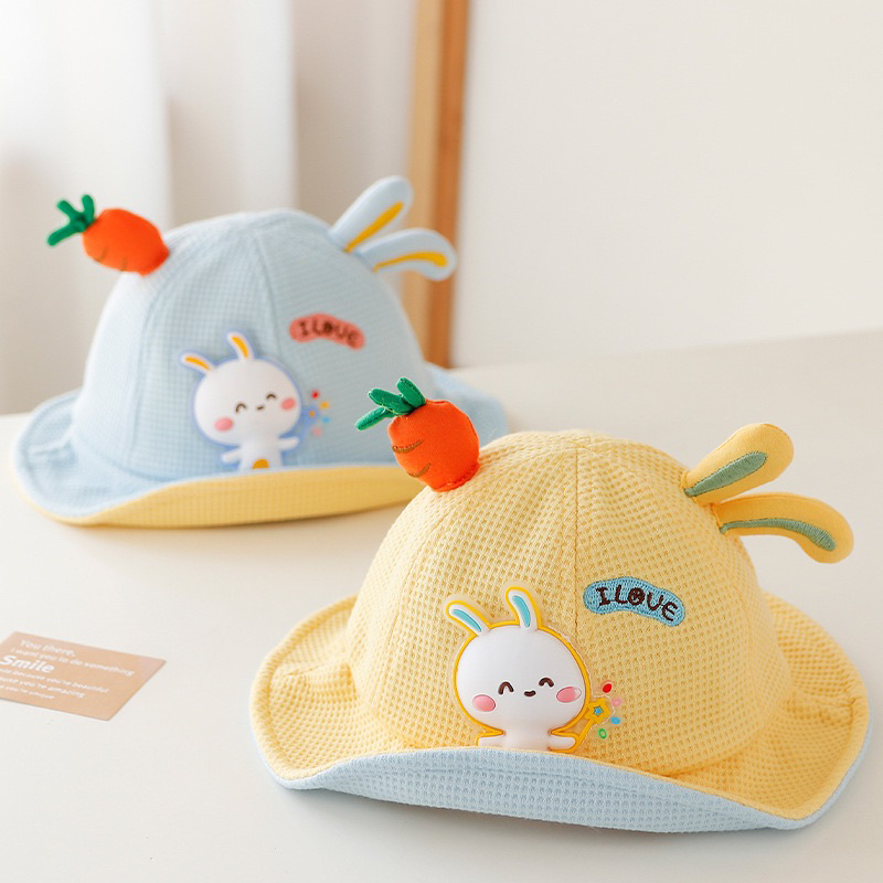 Hàng QC - Nón tai bèo Thỏ cho trẻ em, Mũ vành đi chơi, đi học cho bé trai bé gái