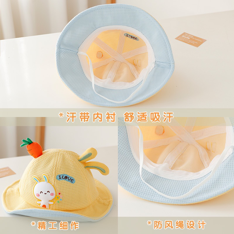 Hàng QC - Nón tai bèo Thỏ cho trẻ em, Mũ vành đi chơi, đi học cho bé trai bé gái