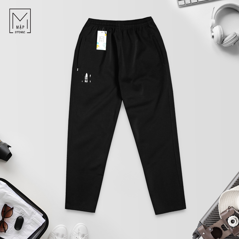 Quần dài nam, quần dài thể thao nam, quần chất vải thun poly co giãn 4 chiều, túi có khóa kéo, Bigsize M33_MAPSTORE