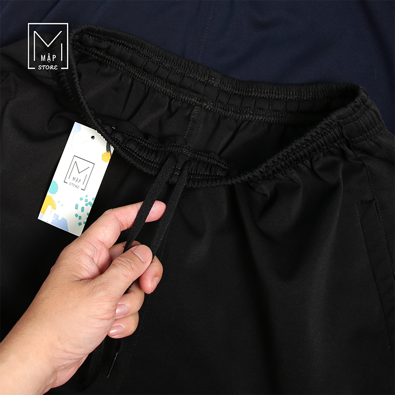 Quần dài nam, quần dài thể thao nam, quần chất vải thun poly co giãn 4 chiều, túi có khóa kéo, Bigsize M33_MAPSTORE