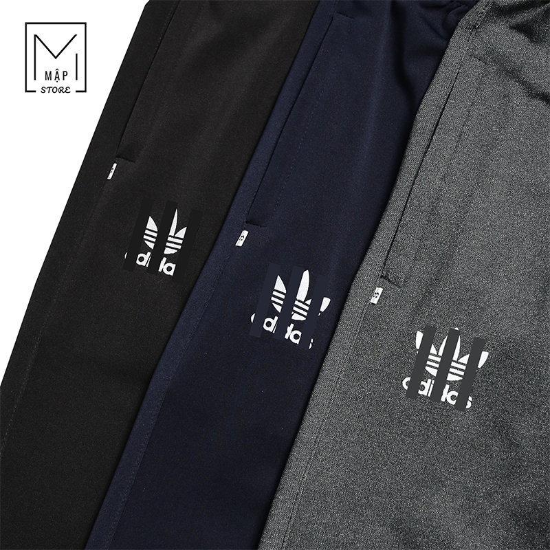 Quần dài nam, quần dài thể thao nam, quần chất vải thun poly co giãn 4 chiều, túi có khóa kéo, Bigsize M33_MAPSTORE