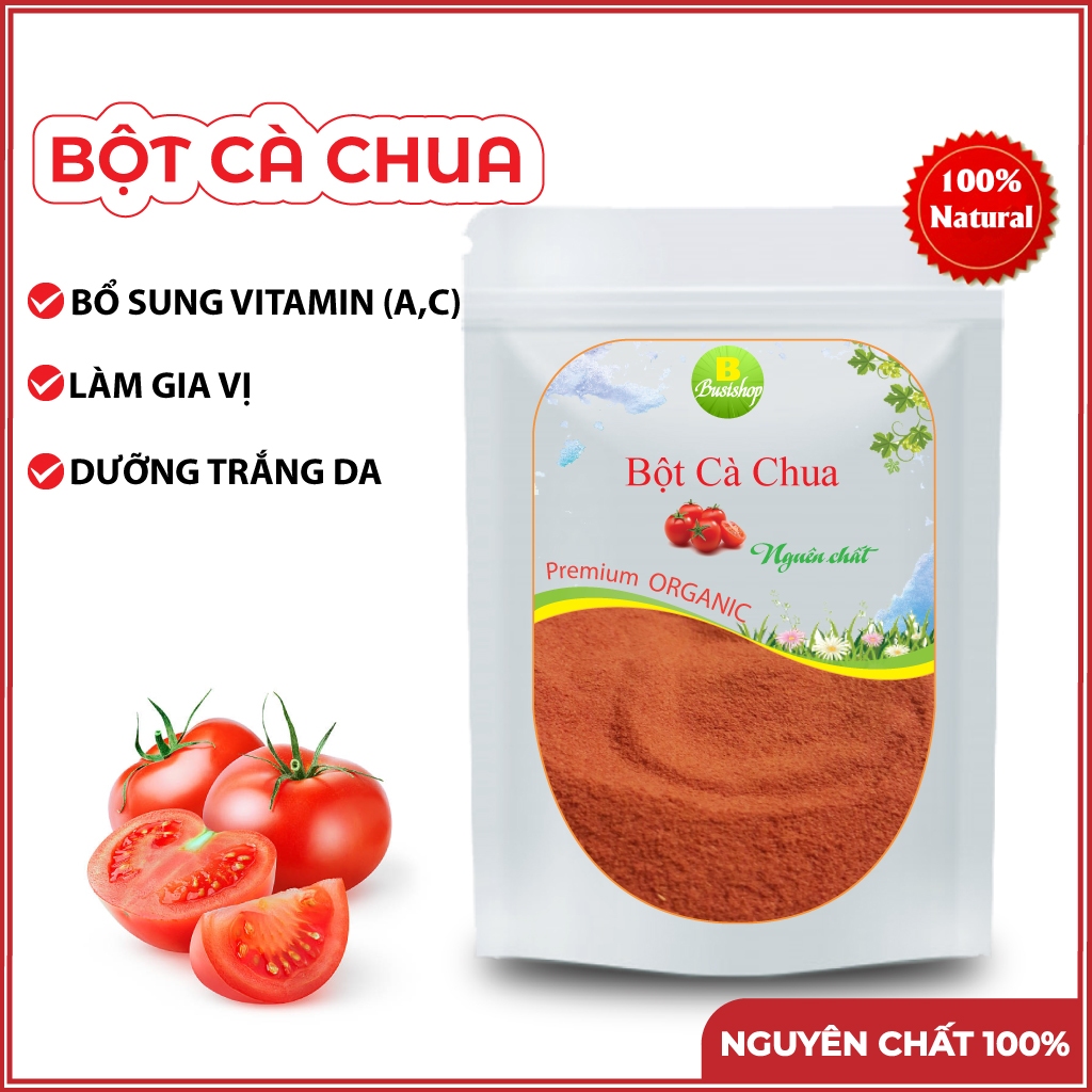 Bột Cà Chua Nguyên Chất 100g (Đỏ, Đẹp, Thơm)